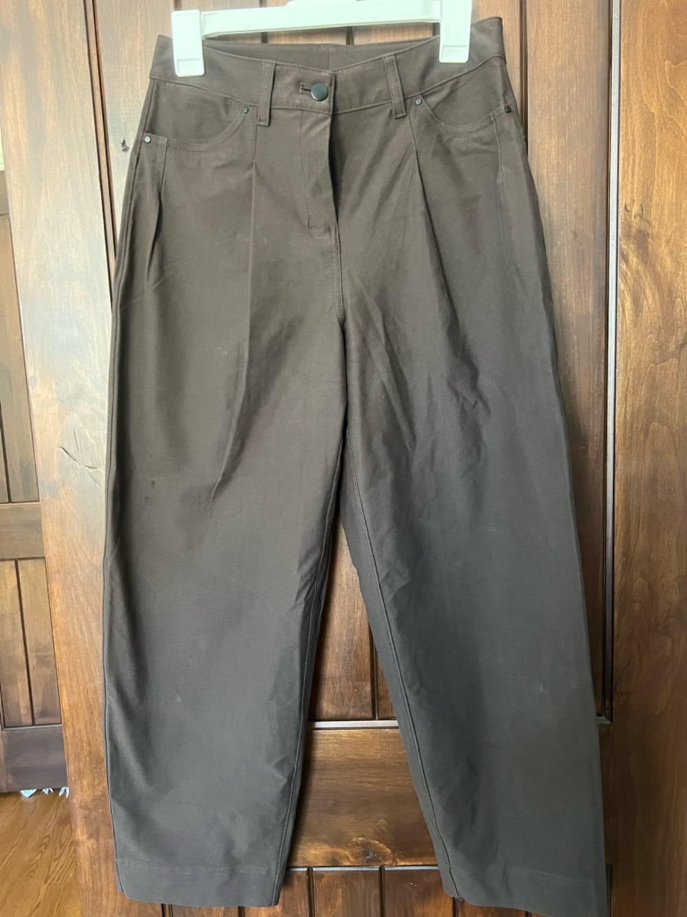 lululemon athletica City Sleek 5-Pocket Barrel-Leg Pant - Brown - Picture 5 of 7
